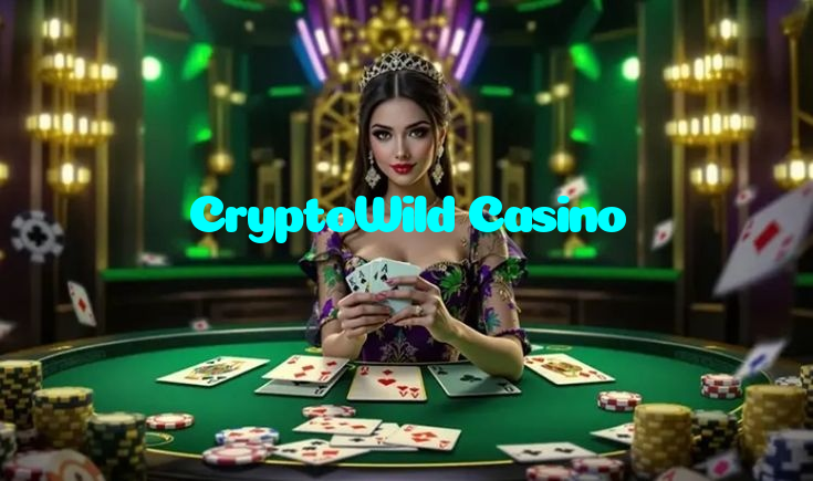 CryptoWild Casino casino presented on mobile device in Pakistan with slots and live games